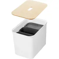Orthex SmartStore Collect -sorteringsset med trälock, 76 L, vit