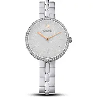 Swarovski Uptown Cosmopolitan Series Klocka Kvartsverk Silverurtavla Damklockor Vitguldpläterad 5517807 Silver Dial