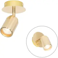 QAZQA Modern badrumsspotlight mässing IP44 - Ducha