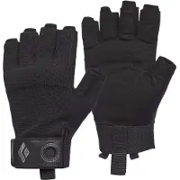 Black Diamond - Klättertillbehör - Crag Half-Finger Gloves Black för Unisex - Storlek M - Svart