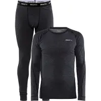 Craft Men's Core Wool Merino Set Black Melange