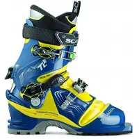 Scarpa - Telemark - T2 Eco True Blue Acid Green för UnisexAluminium - Storlek 45 - Blå