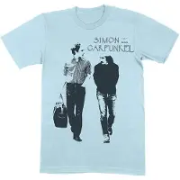Ginza.se Simon & Garfunkel: Unisex T-Shirt/Walking (Light Blue) (X-Large)