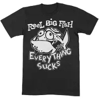 Ginza.se Reel Big Fish: Unisex T-Shirt/Silly Fish (Black) (X-Large)