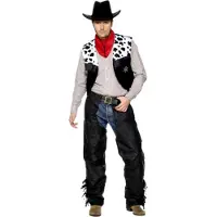 Smiffys Lädercowboy Maskeraddräkt - Large