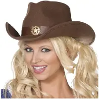 Smiffy Vilda Västern Cowgirl Hatt - One size