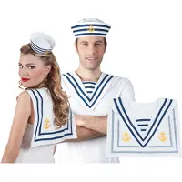 Boland Traciks Boland 44354, Fancy dress collar, Vuxen, Alla, Polyester, Polystyren, Blå, Vit, Gul, 60 g