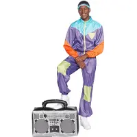 Leg avenue 80-tals Skidoverall Deluxe Maskeraddräkt - Small/Medium