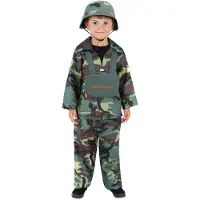 Smiffys Soldat Barn Maskeraddräkt - Medium