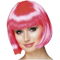 Generique Boland 85890, Maskeradperuk, Vuxen, Honkoppling, Polyester, Rosa, 212 g