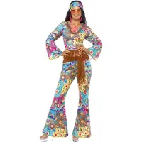 Smiffys Hippie Flower Power Maskeraddräkt - Small