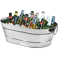 Drink Galvaniserat Stål Oval Party Tub