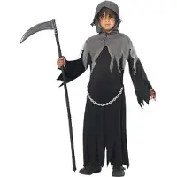 Smiffys Maskeradkläder - Liemannen - Black - - 10-12 år (140-152) - Maskeradkläder