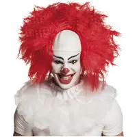 Boland Clownperuk Röd med Vit Flint - One size
