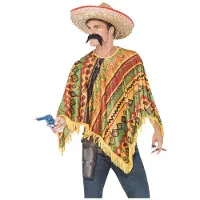 Smiffys Vilda Västern Poncho Maskeraddräkt - One size