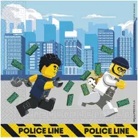 Globos Nordic Servetter Lego Ninjago Police - 20-pack