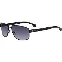 BOSS Rectangle Mens Matte Black Dark Grey Gradient Solglasögon