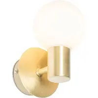 QAZQA Modern vägglampa guld IP44 - Cederic Up