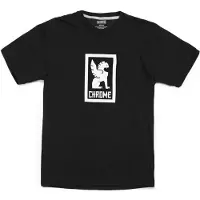 Chrome Vertical Border Logo T-shirt Med Korta ärmar