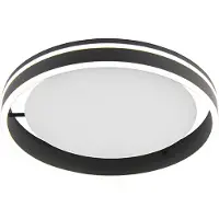 Paul Neuhaus Q-VITO LED-taklampa 40cm antracit Q-Vito, dimbar, Svart, Vardagsrum / matsal, Metall, Modern, Smarta hem taklampa
