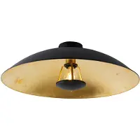 QAZQA Vintage taklampa svart med guld 60 cm - Emilienne