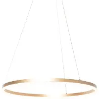 QAZQA Designhänglampa guld 80 cm inkl LED 3-stegs dimbar - Anello