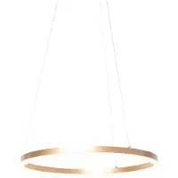 QAZQA Design Hänglampa Guld 60 cm inkl LED 3-stegs dimbar - Anello