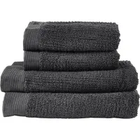 Zone set med 4 handdukar Classic antracit 331879
