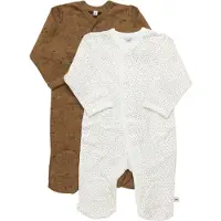 Pippi Pyjamasdräkter M/f - 2-pack - Glitter - - 74 - Pyjamasdräkt