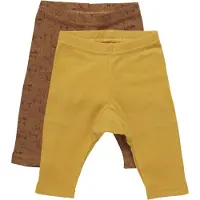 Pippi Baby Leggings - 2-pack - Glitter - - 50 - Leggings