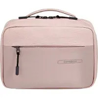 Samsonite Stackd Toilet Kit, Necessär, Polyuretan (PU), Återvunnen polyetentereftalat (rPET), Rosa, Monokromatiskt, Dragkedja, 1 fickor