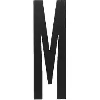 Design Letters Träbokstäver - M - Svart - - One Size - Träbokstäv