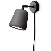 New Works Material Vägglampa - Vägglampor Mörkgrå Betong