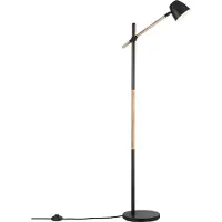 Nordlux Design golvlampa Theo, Svart, Vardagsrum / matsal, Metall, Modern, Golvlampa