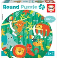 Ginza.se Educa - Round Puzzle, The Jungle