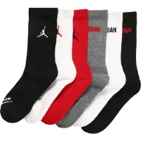 Jordan Sockor gråmelerad / röd / svart / vit