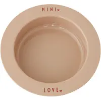 Design Letters Djup Tallrik - Mini Favourite - Beige - - One Size - Tallrik