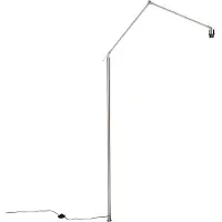 QAZQA Golvlampa arm stål - Editor
