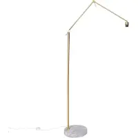 QAZQA Modern golvlampa guld justerbar - Editor