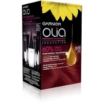 Garnier Olia Permanent Färg #6,60 Intensiv Röd Set 4 st