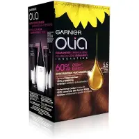 Garnier Olia Permanent färg #5,5 Mahogny Set 4 st