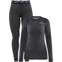 Craft Women's Core Wool Merino Set Black Melange