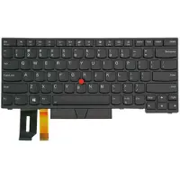 Lenovo Lite-On - Ersättningstangentbord för bärbar dator - med Trackpoint - bakgrundsbelyst - QWERTY - amerikansk - FRU - för ThinkPad E480 E490 L380 L390 L480 T480s T490