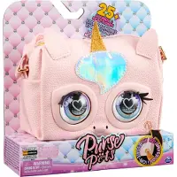 Purse Pets Väska m. Blinkande ögon - Enhörning - - One Size - Axelväska