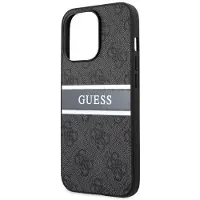 GUESS case for iPhone 13 Pro Max 6.7'' GUHCP13X4GDGR gray hard case 4G Stripe