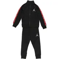 Jordan Träningsset - Cardigan/Sweatpants - Svart m. Röd - - 4-5 år (104-110) - Träningsset