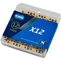 Kmc Grandine X12 Ti-N Gold/Juodas 12-växlad 126-länk