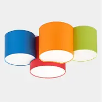 TK Lighting Taklampa Mona , dimbar, Multifärgad, Sovrum, Textil / tyger / siden, Modern, Taklampa