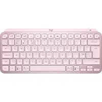 Logitech MX Keys Minimalist Wireless Illuminated Keyboard - Tangentbord - trådlös - 2.4 GHz - Rose - Nordic