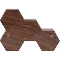 Karlsson KA5805WD väckarklocka Six In The Mix Rubberized Black Wood Painted